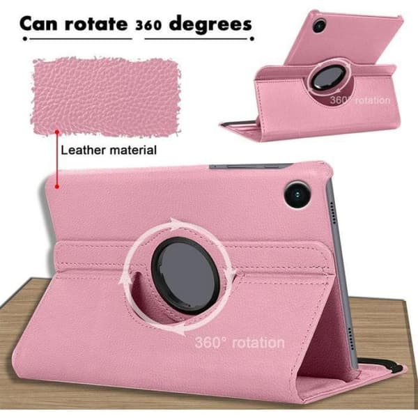 Etui til Samsung Galaxy Tab A9 Plus / A11 Plus - 360° roterende beskyttelsesetui - Rosa