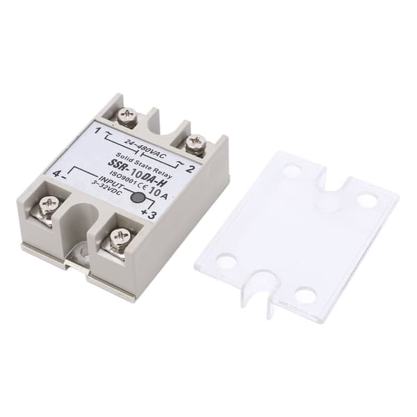 10A Enkeltfaset Solid State Relæ SSR Modul 3 32VDC 24 480VAC Kontrolsystem