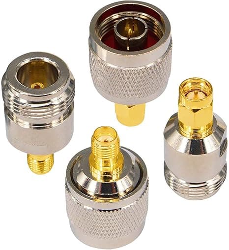 【BQ】SMA til N Adapter Sæt 4 Typer Stik N Han/Hun til SMA Hun