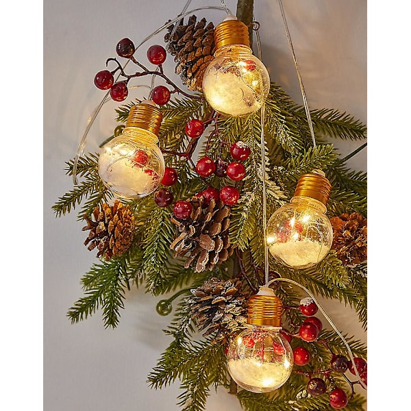 Christmas Light String Led Rumsdekoration Julgran String Light Party Festoon Light Year Bulb Light String