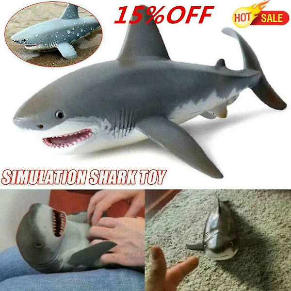 Shark Model Toy, simulering miniatyr djurleksak, liten hajfigur