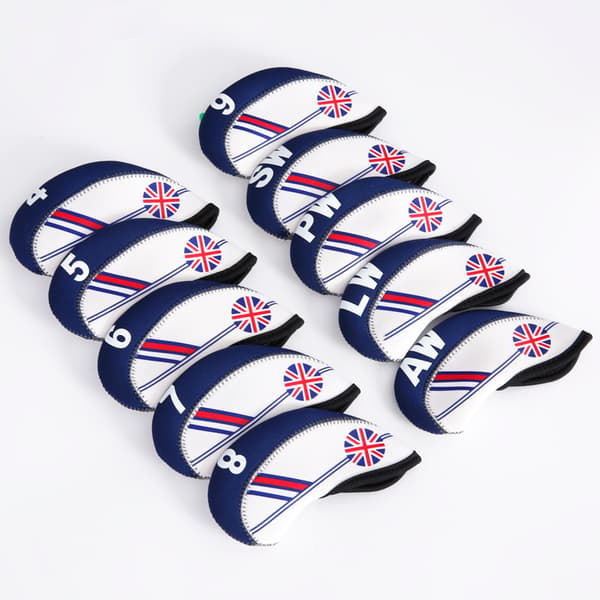 10-pakning Golf Jern Head Covers Sett