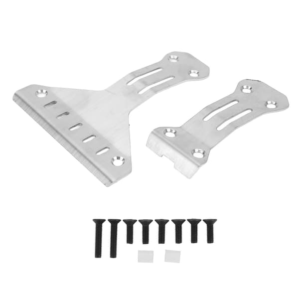 Rustfritt stål Front Bak RC Chassis Armor for Tamiya XV 02 Pro 58707 1 10 RC Bil