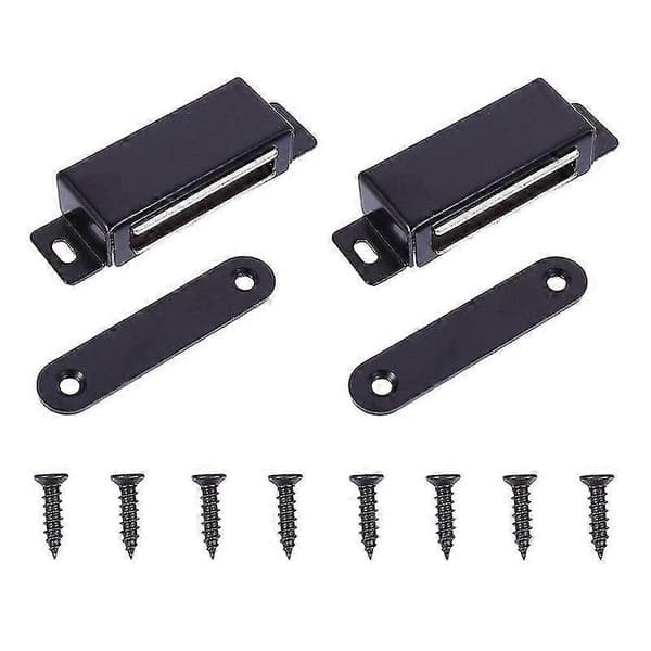 [BQ]BQ-2st Rustfritt Stål Sterk Magnetisk Dørmagnet Dørmagnetfanger (Svart)