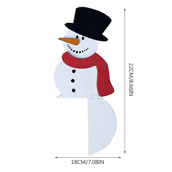Xmas dörr hörn prydnad Santa Snowman Christmas Hat Design för vardagsrummet läsrum I