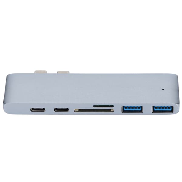Dockingstation 7 i 2 Sølv Mini USB 3.1 Multiport Dockingstation Hub til Macbook