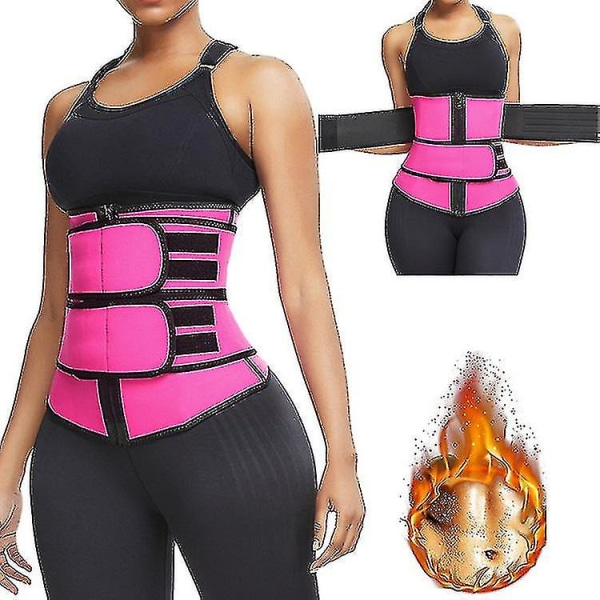 Midjetrimmerbelte Dame Badstuedrakt Sweat Wrap Trainer Slanking Cincher Body Shaper