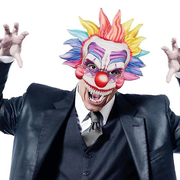 Halloween Clown Mask Utrikeshandel Kreativ europeisk och amerikansk atmosfär Klä upp Cospla Performance rekvisita Dekorativ mask HDA18021C