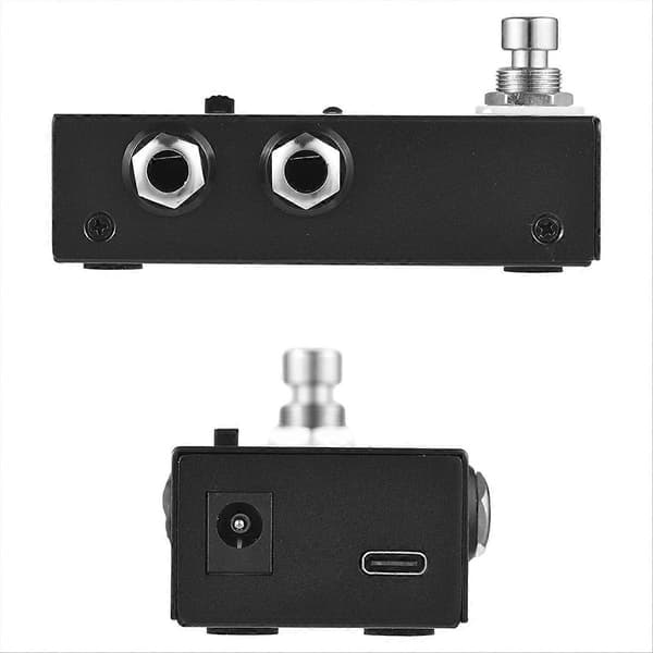 ABY Line Selector AB Switch Mini Gitarr Effektpedal Black
