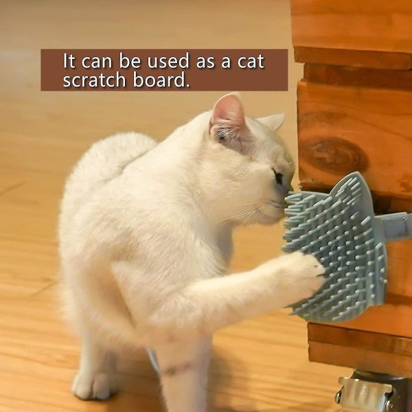 Kissan lemmikkieläinten itsehoitokampaharja, silikoninen kissan kulmahierontaharja, kissan seinäkulman itsehoitoharja hierontatyökalu