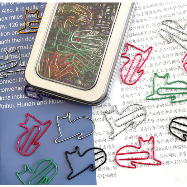 ny stil creative paper clip(Bone iron box (60PCS)),