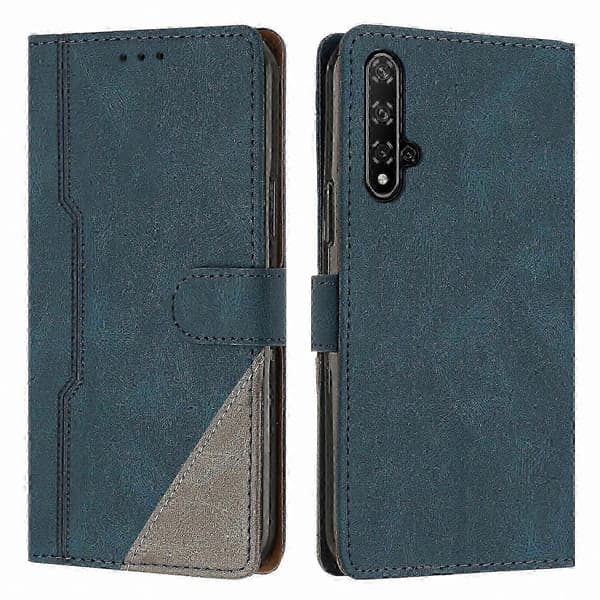 PU-læder flip-etui med kortholder til Nova 5T Blue