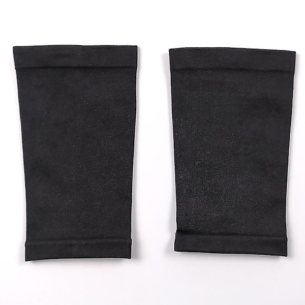 2 st Armbågsskydd Hela cover Kompressionsärmar Solskydd Män Kvinnor Svart Black
