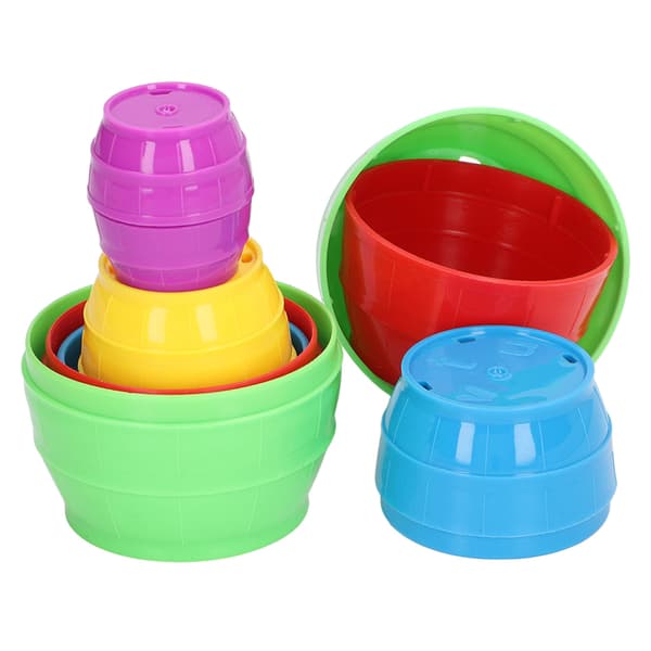 10 stk Barn Nesting Stacking Cups Hjerne Trening Utdanningsmessig Interaktivt Stable Kopper Leke for Småbarn