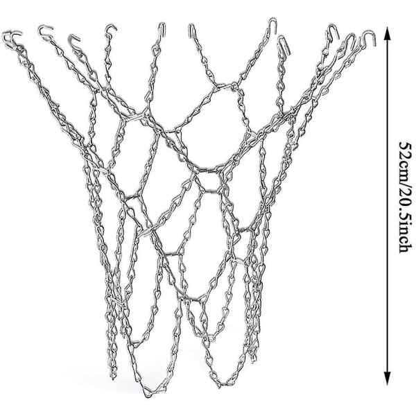 Udendørs Basketball Net, Erstatning Basketball Net, Udendørs Basketball Net, Metal Basketball Net, Standard Holdbar Galvaniseret Basketball Net Til Indoo