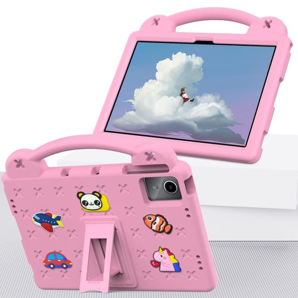 【BQ】Støtsikkert EVA-deksel Lenovo Tab M11 Kickstand Rosa
