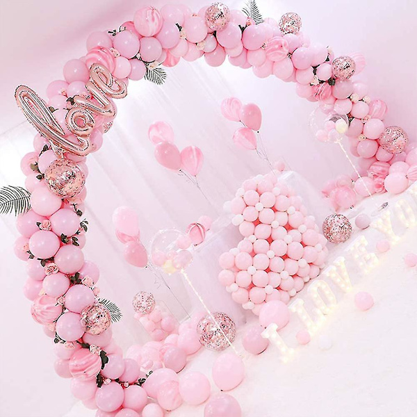 100 Stk Pink Mini Macaron Balloner, Latex Balloner Til Festival Decor