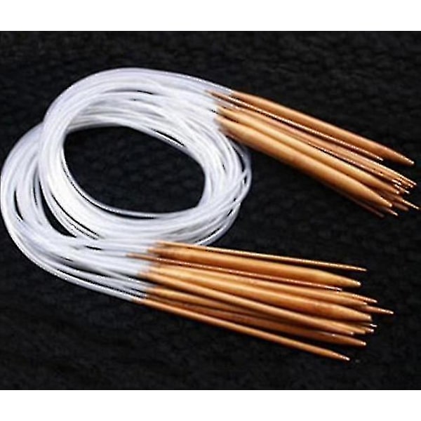 Multicolor Tube Knitting Needles - Bamboo Circular Crochet Set 100CM