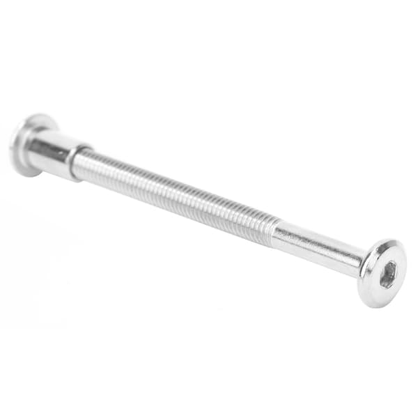 10 par Hex Socket Skruv Mutter Kit 12mm Nickelpläterad Kolstål Skruv Mutter Kit M6 x 80