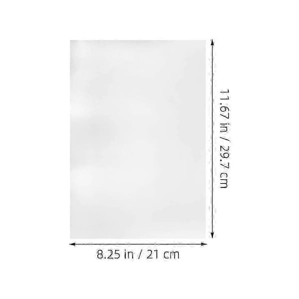 【BQ】Rektangulær aluminiumsgraveringsplate, blank for DIY, 4 stk. sølvplater