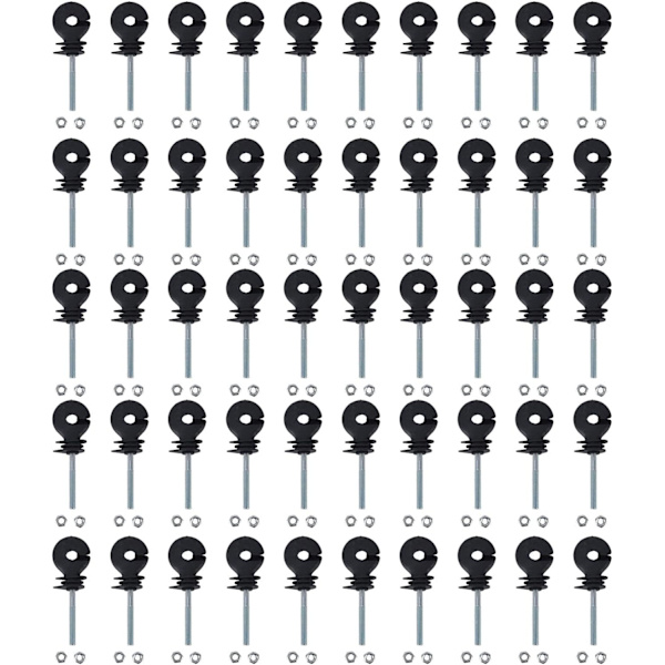 50-pak elektrisk hegnsisolator, indskruet elektrisk hegnsisolator