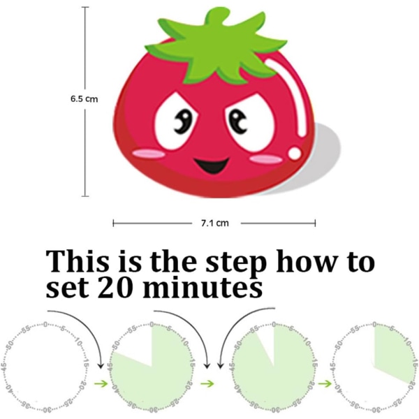 uusi tyyli Söpö sarjakuva Vihannekset Ajastimet 60 minuuttia Mekaaninen Keittiö Ruoanlaitto Ajastin Kello Kova hälytys Laskurit Minikoko Manuaalinen ajastin (punainen - tomaatti)