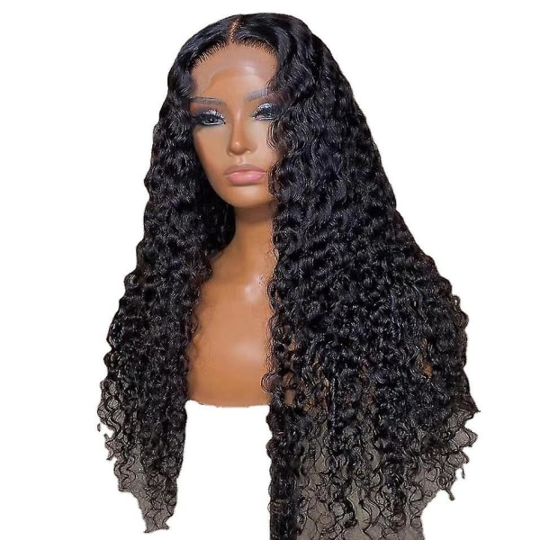 Deep Wave Closure Wig Human Hair Lace Frontal Wigs 13x6 Lace Front Wig Preplucked Bleached Knots Wigs 13x4 Deep