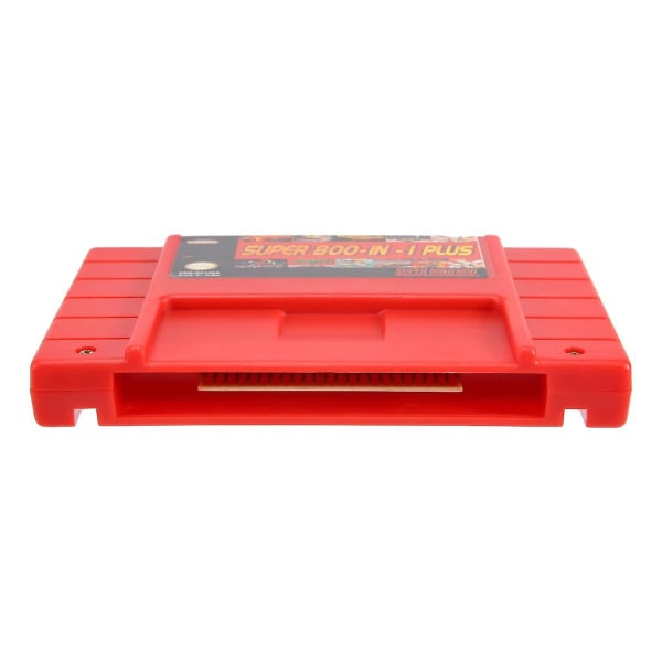 Super Diy Retro 800 In 1 Plus-spill for 16-biters spillkonsollkort USA,rød Red