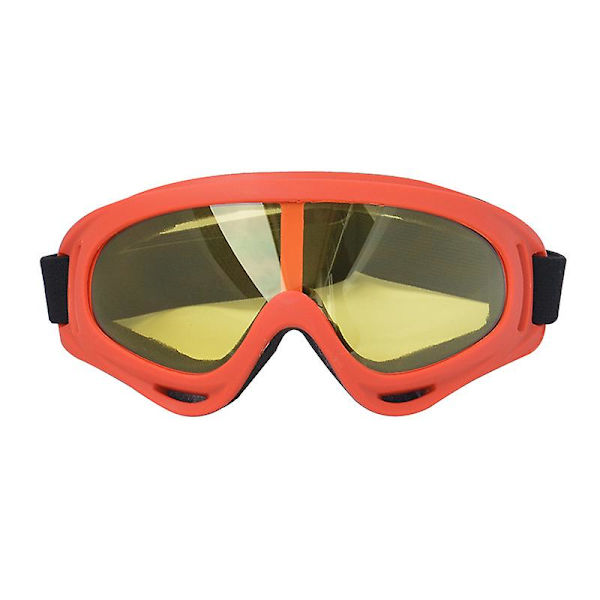 X400 Goggles Cross-country Motorsykkel Goggles Rød Ramme Farge Film Rød ramme gul film Red frame yellow film