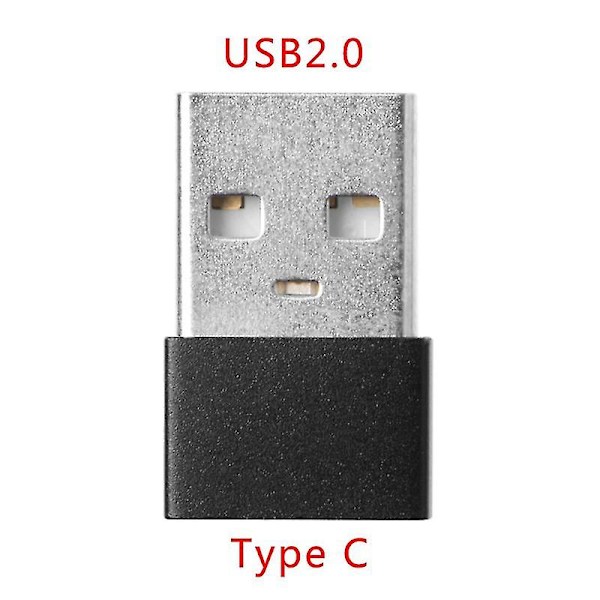 Usb 2.0 Han til Type C Usb 3.1 Hun Converter Ladeadapter Dataoverførsel