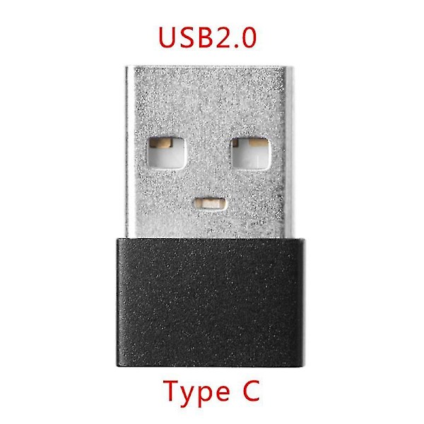 Usb 2.0 Han til Type C Usb 3.1 Hun Converter Ladeadapter Dataoverførsel