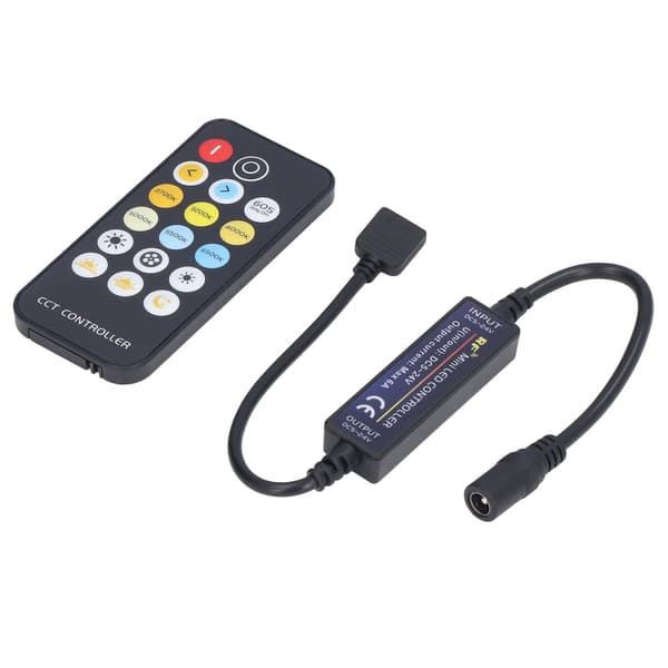 Mini RF Dimmer LED Fargetemperaturkontroller 17 Taster Stripelys
