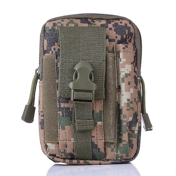 Herr Tactical Molle Pouch Bälte Midjeväska Liten ficka Militär Midjepåse Running Pouch Resecampingväskor Mjuk rygg Ns2 Pixel