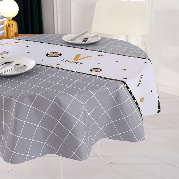 【BQ】Vanntett voksduk rund duk PVC 120 cm Ecol