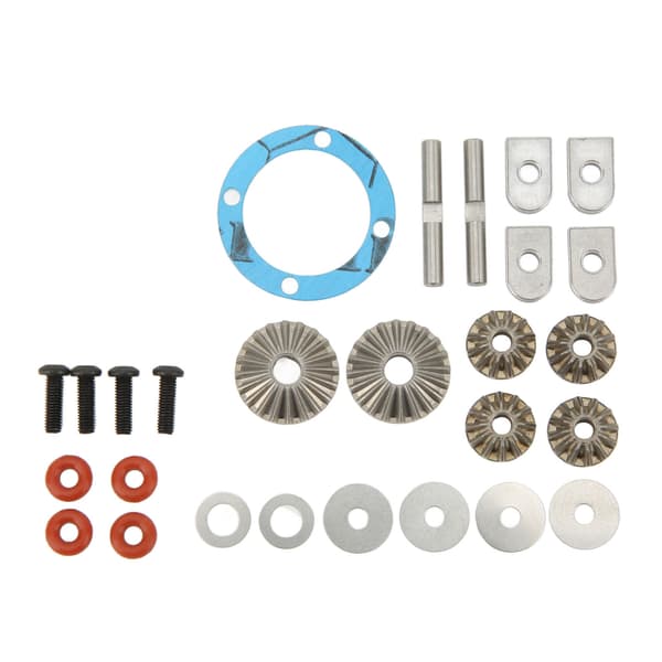 ARRMA 1 7 1 8 Serie Spiral Forreste Bagerste Aluminiumslegering Diff Sæt Reservedele Sort