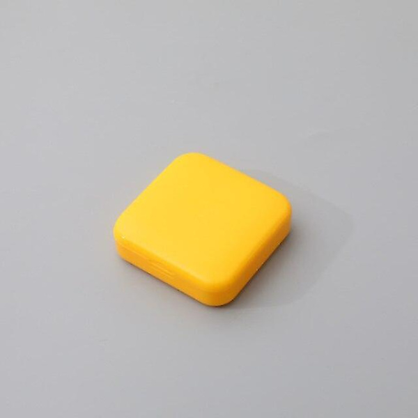 Bärbar Push-pull Mini Två-fack Medicin Dammtät förvaringspillerlåda YELLOW