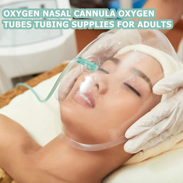 6 stk 2m Nasal Oxygen Kanyle Grøn Blød Tube Til Voksne