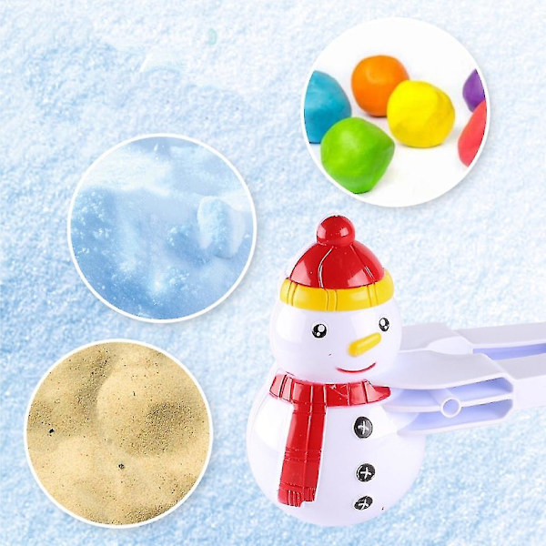 Snowman Clip Snowball Maker Clip Outdoor Winter Snow Form Toy Kids Large