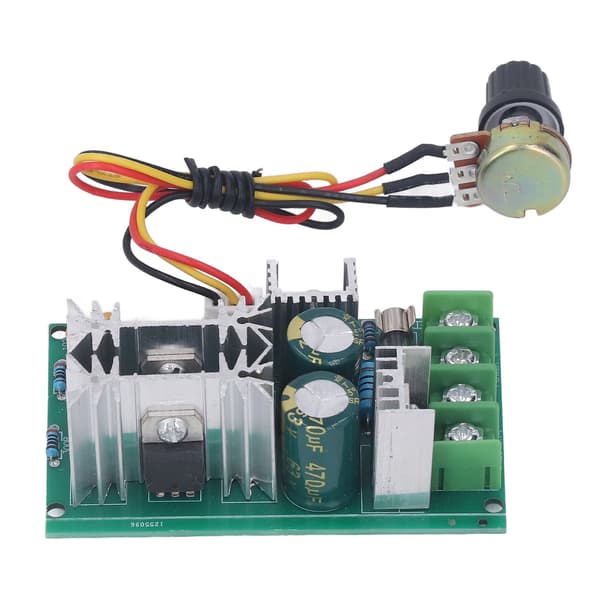 DC Motor Hastighetskontroller 20A Strømregulator 12V 24V 36V 48V Høy Effekt PWM Drivmodul