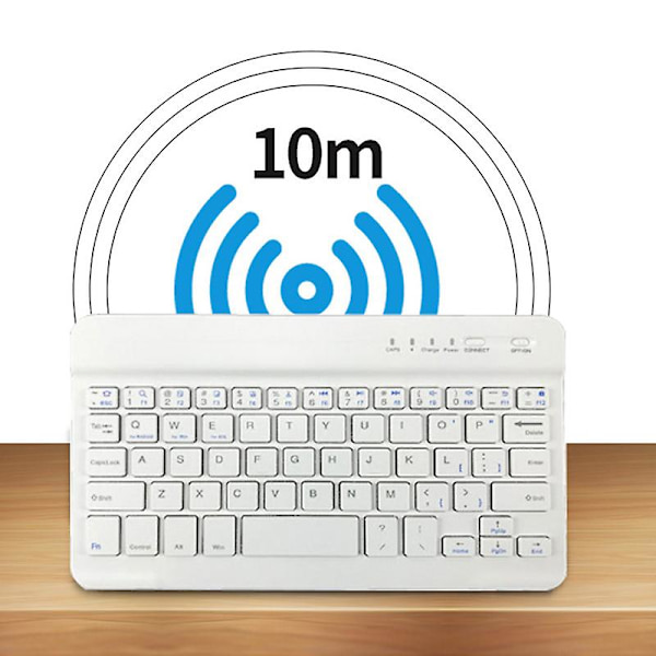 1 St Slim Mini Tangentbord Bluetooth Trådlös 7 8 Inch För Mobiltelefon Tabletter IOS Android Black
