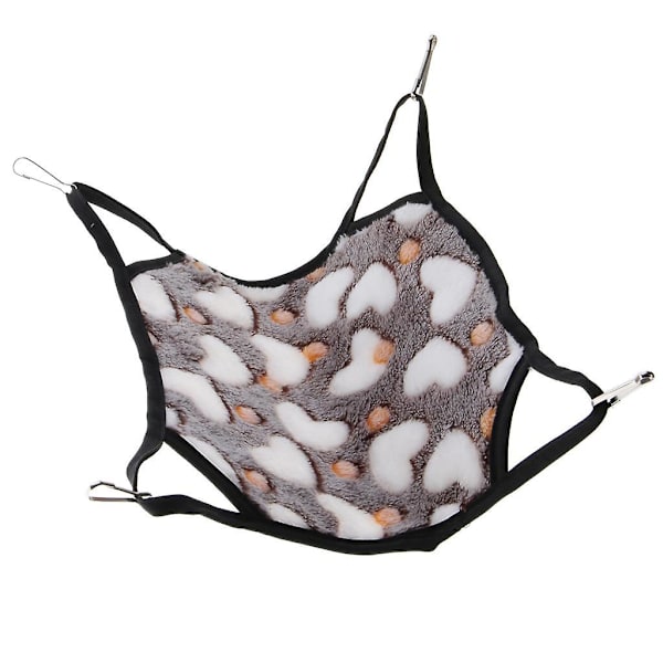 Hamster Hängmatta Small Pet Lounge Abborre Hängbo Sovsäng Matta Grå Gray