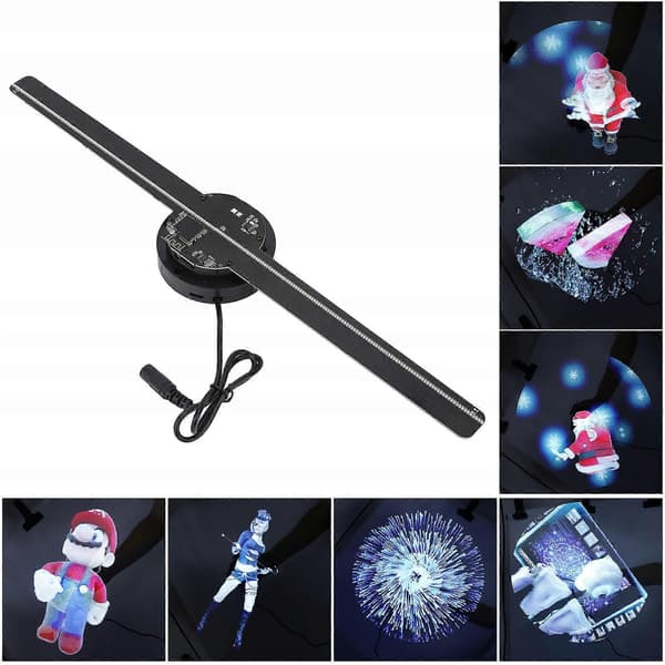 3D Hologram Projektor 224LED 42cm 800*480 Wifi sort black 60 "