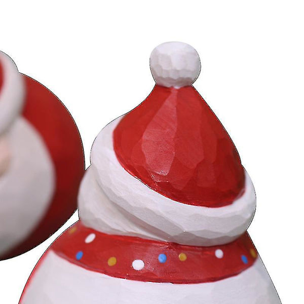 Trä jultomten prydnader för juldekoration Snowman