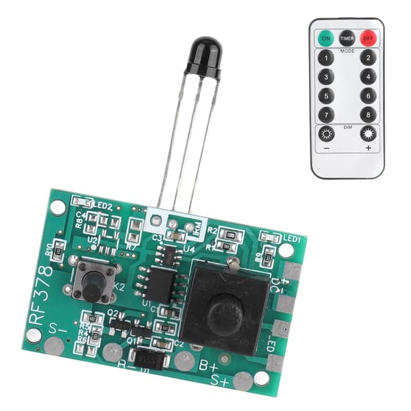 3.7V Solarlampe String Controller Modul Kredsløbskort med Fjernbetjening til Solar String Lights