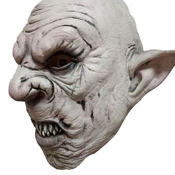 Ny Latex Halloween Huvudbonad Skräck Mutant Goblin Mask Prom