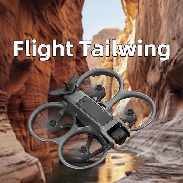 Bagvinge til DJI Avata 2 dronemodifikationstilbehør Batteri Anti-slip spænde Reducer modstand & luftstrøm A Black