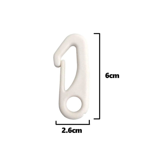 4 Pcs Flagpole Clip Hook Nylon Flagpole Attachment - Attaches Flags To Flagpoles With Strings