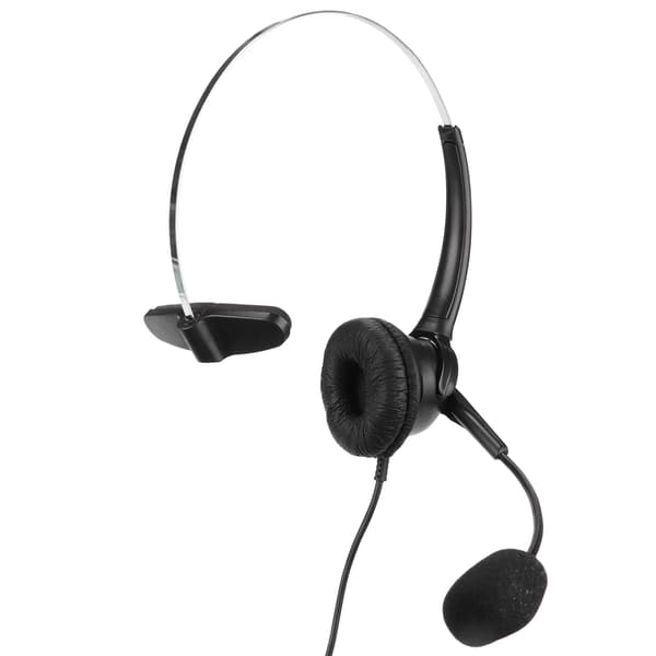 Justerbart mikrofonhodetelefonsett for hjem- og kontortelefon