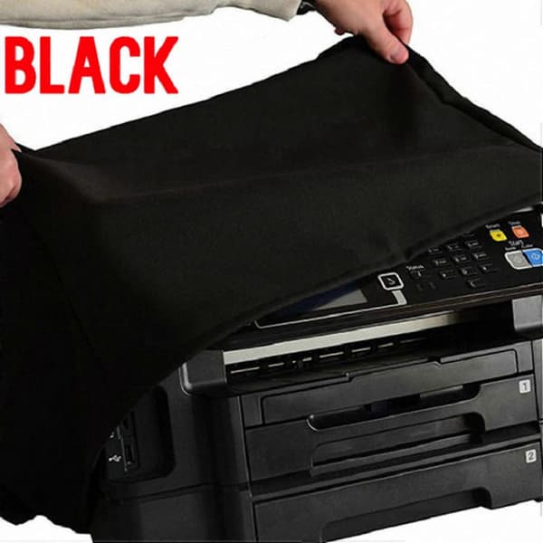 2X støvdeksel til skriver, vanntett stoffdeksel for 3D-skriver/HP OfficeJet Pro 8600-skriver Black