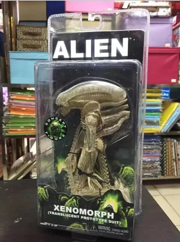 【BQ】NECA Grid Warrior Xenomorph Alien Figur Alien vs Predator Actionfigur Samlermodell Legetøj Jule Fødselsdagsgave Warrior